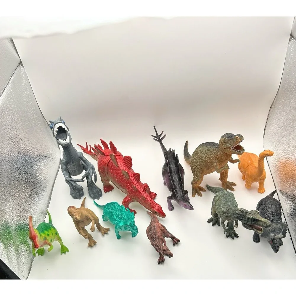 11‎ Pc Dinosaur Toy Lot T-Rex Raptor Triceratops Stegosaurus Kids Figures